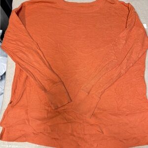 Time and Tru Women's Rust Long Sleeve Top